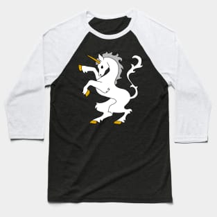 Medieval Unicorn Baseball T-Shirt